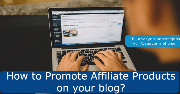 promote affiliate products