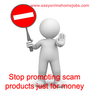 stop promoting scam products