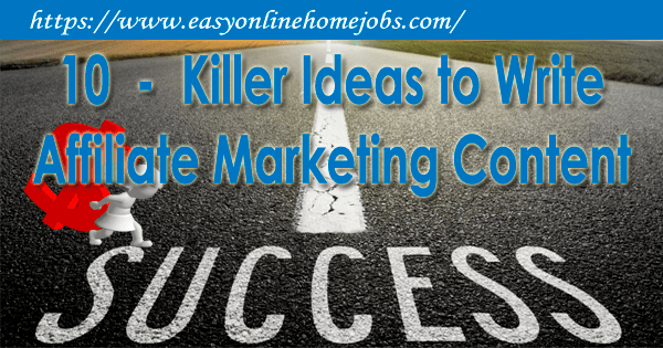 affiliate marketing content
