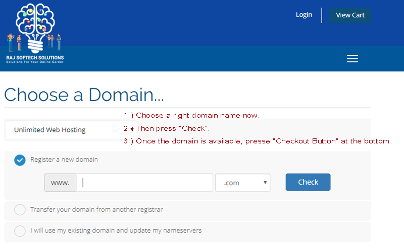 Choose a Domain Name