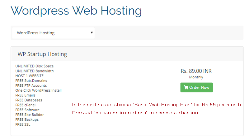 Choose a Hosting Plan