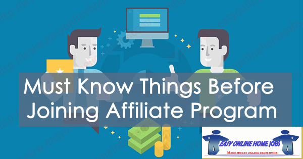 Things to Know Before Joining Affiliate Program